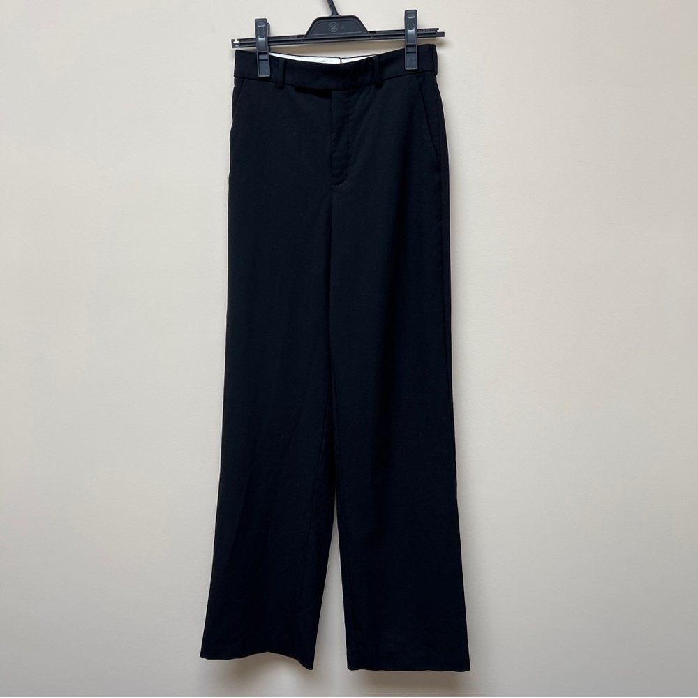 Babaton Black Dress Pants High-Waisted Flowing Design